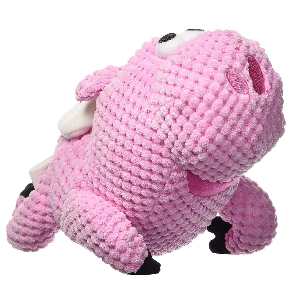 Dog toys don’t come much cuter than goDog’s Flying Pig plush toy.