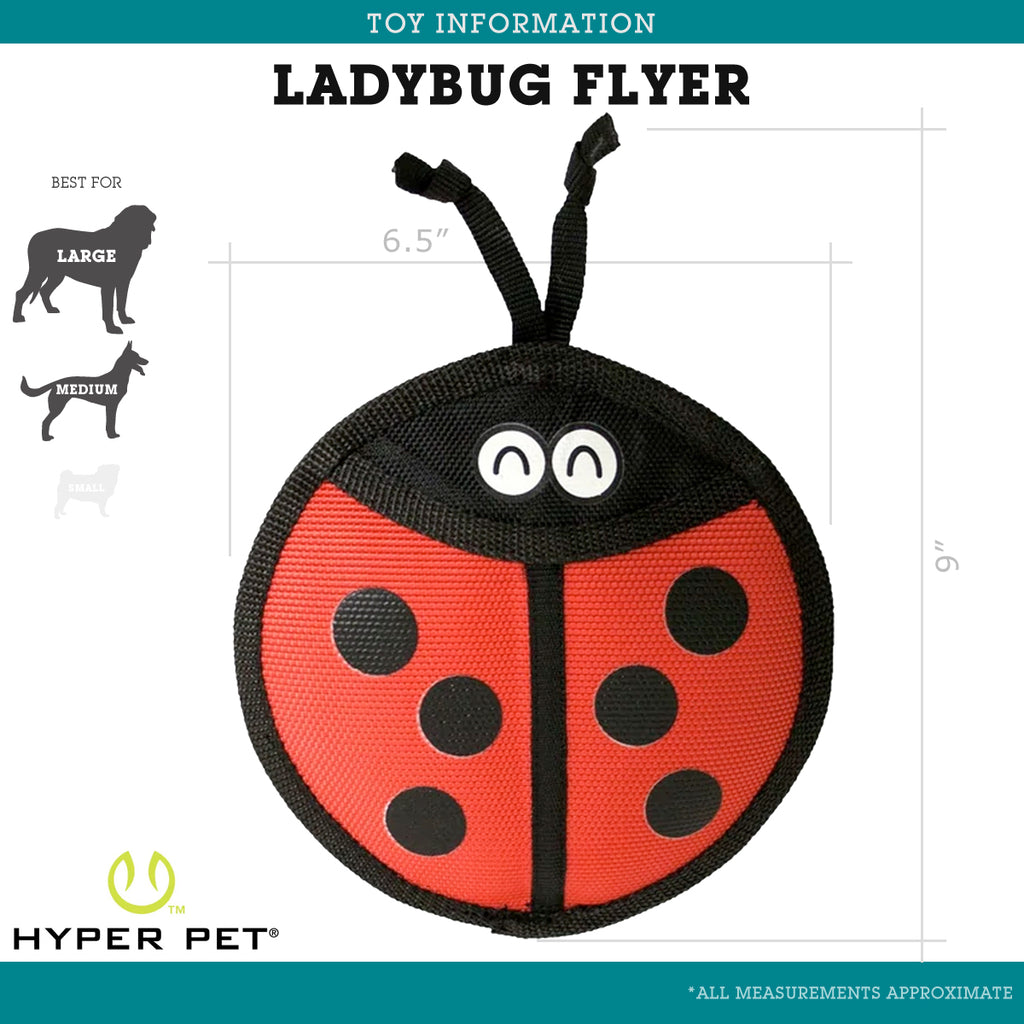 Hyper Pet Fire Hose Flyers Ladybug Flying Disc