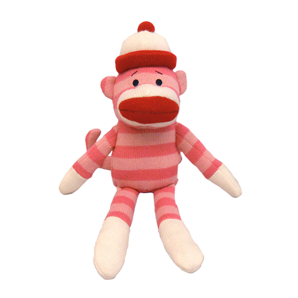 Lulubelles Power Plush Pink “Pearl” Sock Monkey
